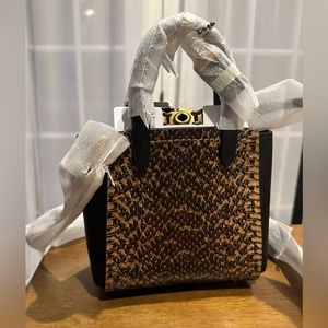 NWT Coach Troupe Tote 16 In Snakeskin